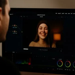 Editor de video profesional y postproducción de color para contenido audiovisual de empresas