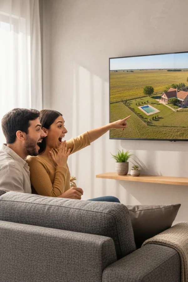 Clientes disfrutando del impacto visual y la calidad 4K de una filmación con drone en Buenos Aires